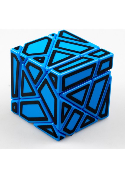 Bluebase Hollowsiyah Stil Lefun Fangcun Hayalet 6cm Küp Magico 3x3 Garip Şekilli Küp Sihirli Bulmaca Hollow Sticker Hız Küpü Eğitici Oyuncaklar Hayalet Küpü (Yurt Dışından)