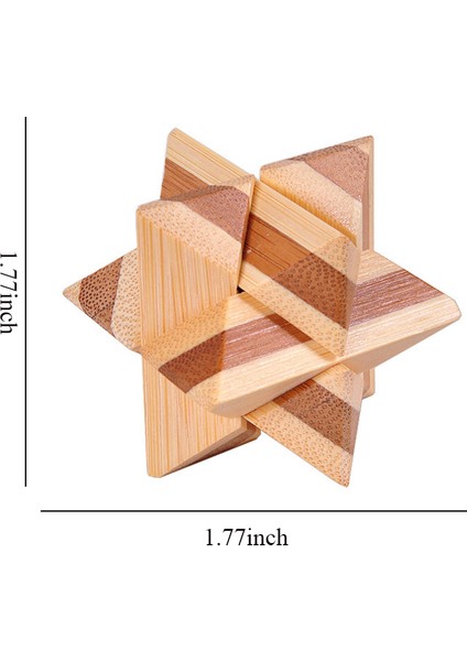 Sekizgen Tarzı Ahşap Kong Ming Kilit Lu Ban Kilit Iq Beyin Teaser Eğitici Oyuncak Çocuklar Için Montessori 3D Bulmaca Oyunu Kilidi Açma Oyuncaklar Yetişkin (Yurt Dışından)