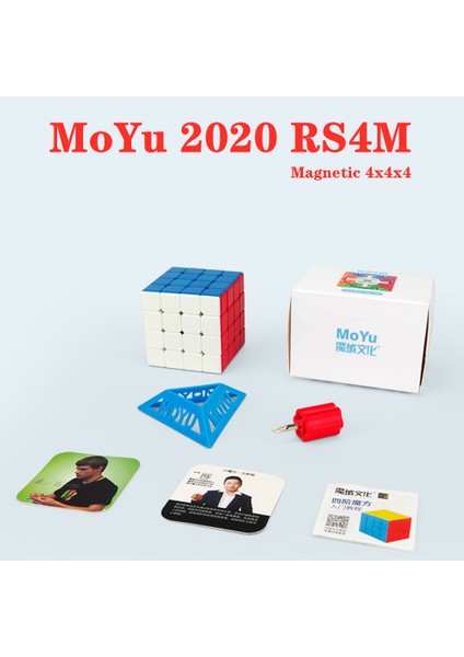 RS4M Stili Moyu RS3M Manyetik Hızlı Magic Cube 4x4 Hız Küpü 3x3 Bulmaca Küpü Türkçe Magico Rs4 M Rs3 M (Yurt Dışından)