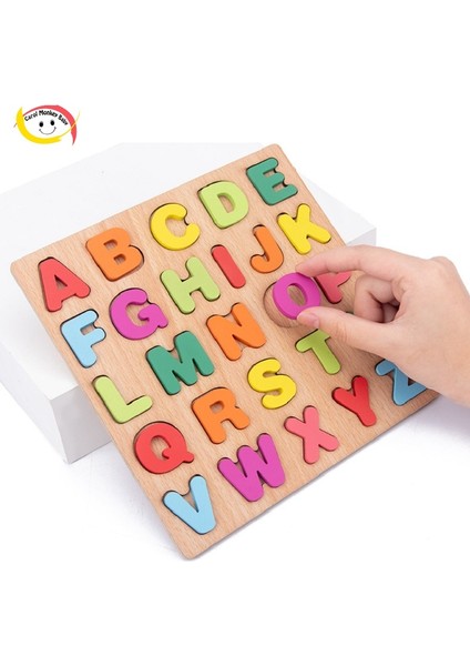 Mektup Bulmaca Stili Çocuklar Için Erken Eğitim Oyuncakları Yüksek Kaliteli Ahşap Ingilizce Alfabe Sayı 3D Bulmaca Bilişsel Eşleştirme Zeka Oyunları (Yurt Dışından)