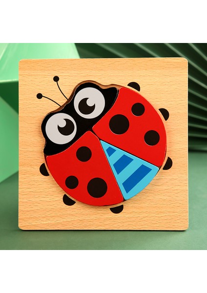 No.9 Tarzı Çocuklar Için 3D Ahşap Bulmacalar Eğitici Karikatür Hayvanlar Erken Öğrenme Zeka Oyunu Oyuncakları (Yurt Dışından)