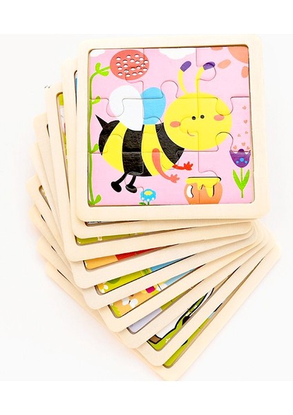 36-Muz Tarzı Vokmascot Mze Çocuk Oyuncakları Ahşap 3D Yapboz Puzzle Çocuklar Bebek Çizgi Film Hayvan Trafik Tangram Bulmacalar Eğitici (Yurt Dışından) modelleri
