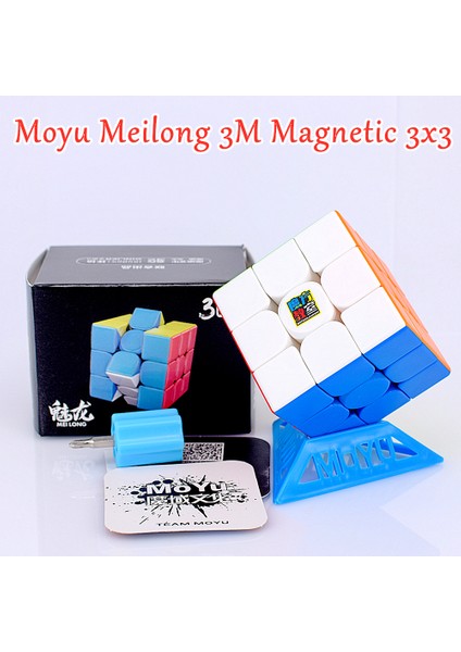 3X3X3 M Stili Moyu Meilong M Manyetik Hızlı Hızlı Küp Magnet Bulmaca Küp 2x2 3x3 Cubo Magico 4x4 5x5 (Yurt Dışından)