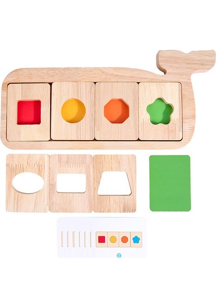H Tarzı Ahşap Geometrik Şekiller Sıralama Matematik Montessori Puzzle Renkli Okul Öncesi Öğrenme Eğitici Oyun Bebek Çocuk Oyuncakları (Yurt Dışından)