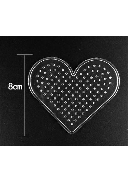 Kalp Tarzı 5mm Hama Boncuk Oyuncak Kendin Yap Pupukou Boncuk Aracı Eğitici Tangram Puzzle Pegboard Şablon Çocuklar Için Oyuncaklar (Yurt Dışından)