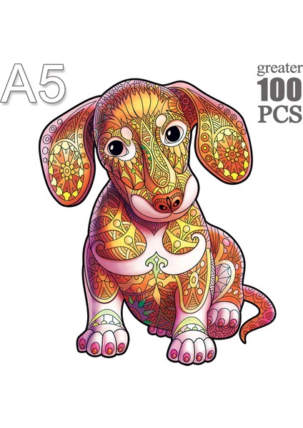 Gou-03-A5 Stili Eşsiz Ahşap Hayvan Puzzle Gizemli Aslan 3D Puzzle Hediye Eğitici Oyun Oyuncaklar Yetişkinler Çocuklar Için Eğlenceli (Yurt Dışından)