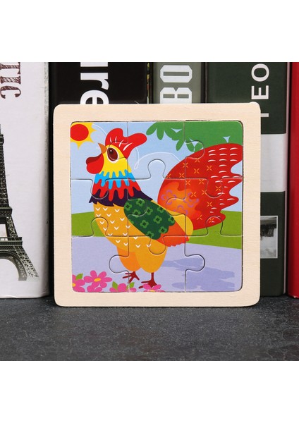 Horoz Tarzı Çocuklar Için Ahşap 3D Bulmaca Jigsaw Tangram Oyuncak Bebek Karikatür Hayvan Trafik Bulmacaları Zeka Çocuk Oyuncak Eğitim Öğrenme Oyuncakları (Yurt Dışından)