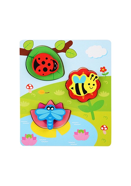 HH176 Stili Çocuklar Için Montessori 3D Ahşap Bulmaca El Tutma Çocuk Bulmaca Eğitici Öğrenme Oyuncakları Bebek Oyunları Bulmacalar Çocuklar Için Yaşındadır (Yurt Dışından)