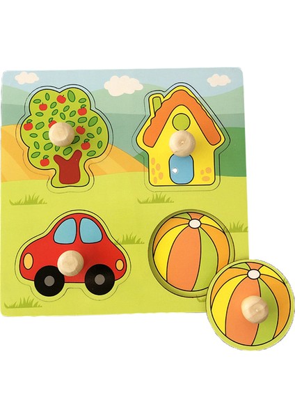 HH176 Stili Çocuklar Için Montessori 3D Ahşap Bulmaca El Tutma Çocuk Bulmaca Eğitici Öğrenme Oyuncakları Bebek Oyunları Bulmacalar Çocuklar Için Yaşındadır (Yurt Dışından)