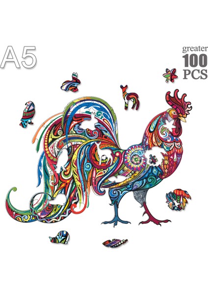 Jı-04-A5 Stili Eşsiz Ahşap Hayvan Puzzle Gizemli Aslan 3D Puzzle Hediye Eğitici Oyun Oyuncaklar Yetişkinler Çocuklar Için Eğlenceli (Yurt Dışından)