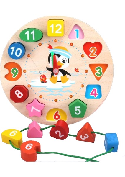 Baykuş Tarzı Montessori Oyuncak Tangram Yapboz Hayvan Eğitici Ahşap Boncuklu Geometri Dijital Saat Bulmaca Oyuncaklar Eşleştirme Çocuk Oyuncakları (Yurt Dışından) fırsatları