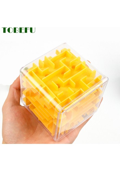 Mavi 5.2cm Stili Tobefu 3D Labirent Büyüsü Küp Şeffaf Altı Yüzlü Bulmaca Hız Küpü Yuvarlanan Top Oyunu Cubos Labirent Oyuncaklar Çocuklar Için Eğitici (Yurt Dışından)