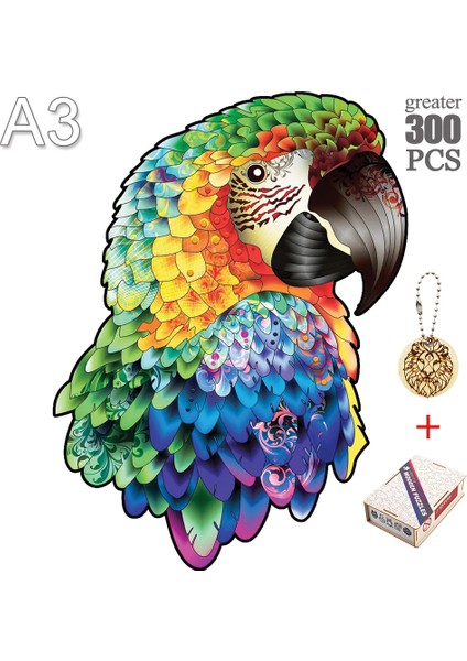 Ywu-01-A3 Stili Hayvan Ahşap Puzzle Gizemli Baykuş Kurt Aslan Bulmaca Eğitici Çocuk Oyuncağı Ahşap Bulmacalar Ev Dekorasyonu (Yurt Dışından)