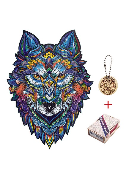 Ywu-01-A3 Stili Hayvan Ahşap Puzzle Gizemli Baykuş Kurt Aslan Bulmaca Eğitici Çocuk Oyuncağı Ahşap Bulmacalar Ev Dekorasyonu (Yurt Dışından)