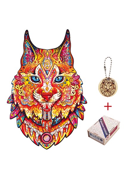 Ywu-01-A3 Stili Hayvan Ahşap Puzzle Gizemli Baykuş Kurt Aslan Bulmaca Eğitici Çocuk Oyuncağı Ahşap Bulmacalar Ev Dekorasyonu (Yurt Dışından)