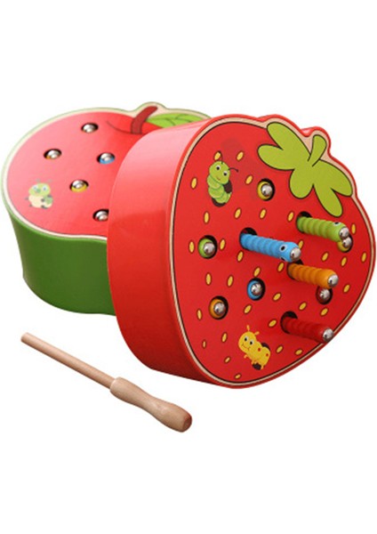 Bir Stil Bebek Oyuncakları Ahşap 3D Bulmaca Erken Çocukluk Eğitici Oyuncaklar Montessori Manyetik Çilek Elma Kurt Oyunu Renk Bilişsel (Yurt Dışından) modelleri