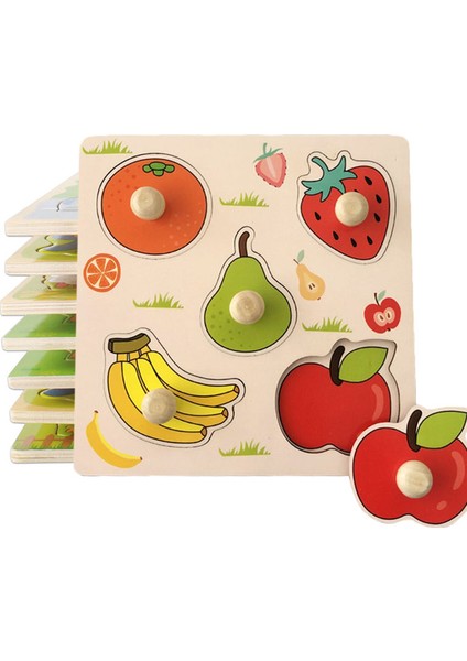 WT476 Stili Çocuklar Için Montessori 3D Ahşap Bulmaca El Tutma Çocuk Bulmaca Eğitici Öğrenme Oyuncakları Bebek Oyunları Bulmacalar Çocuklar Için Yaşındadır (Yurt Dışından)
