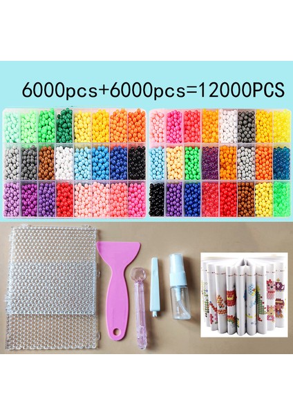 2200 Adet Tarzı 36 Renk 5mm Set Yedek Boncuk Bulmaca Kristal Kendin Yap Sprey Sihirli Boncuk Set Top Oyunları 3D El Yapımı Sihirli Oyuncaklar Çocuklar Için (Yurt Dışından)