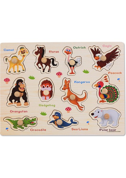 WT584 Stili Çocuklar Için Montessori Ahşap Puzzle Eğitici Oyuncaklar Oyunlar Bebek Ahşap Oyuncaklar Çocuklar 3D Bulmaca Çocuk Oyuncakları Yıllık (Yurt Dışından)