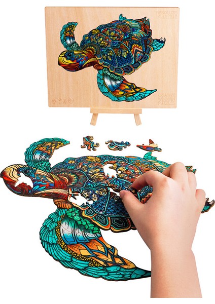 Balina L Tarzı Yetişkinler ve Çocuklar Için Ahşap Bulmacalar Noel Hediyeleri 3D Bulmaca Oyuncakları Ahşap Yapboz Kaplumbağa Bulmaca Tahta Seti Kendin Yap Eğitici Oyunlar (Yurt Dışından)