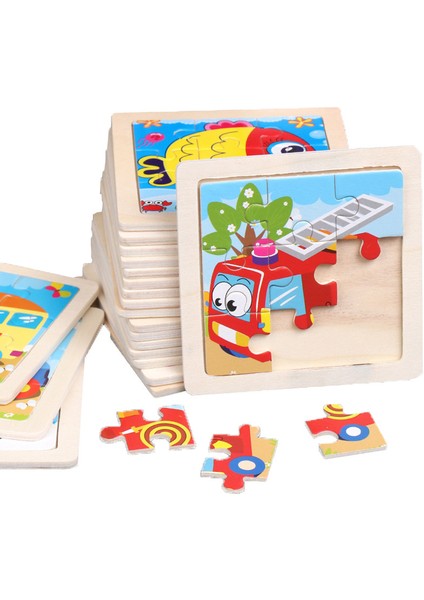 6 Tavşan Stili Çocuklar Için Ahşap Puzzle Oyuncaklar, Eğitici Yapboz Oyuncakları Hediye (Yurt Dışından) fırsatları