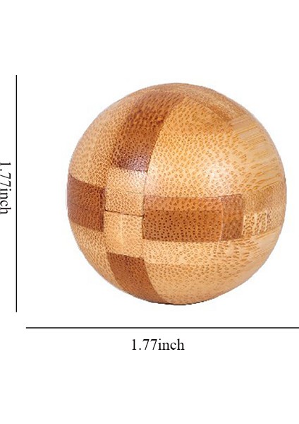 Top Kilit Stili Ahşap Kong Ming Kilit Lu Ban Kilit Iq Beyin Teaser Eğitici Oyuncak Çocuklar Için Montessori 3D Bulmaca Oyunu Kilidi Açma Oyuncaklar Yetişkin (Yurt Dışından)