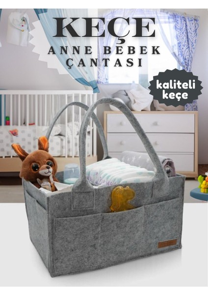 Keçe Anne Bebek Bakım Çantası Yenidoğan Için Organizer Düzenleyici
