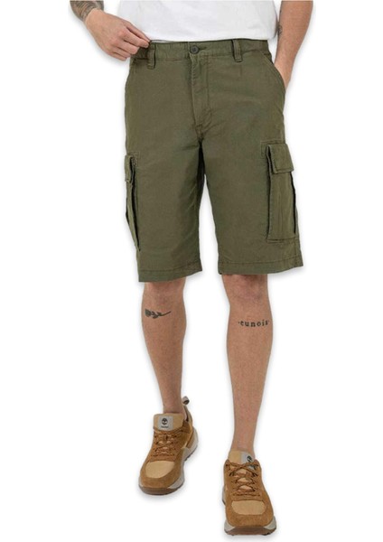 TB0A5TZQ Brookline Poplin Cargo Haki Erkek Şort