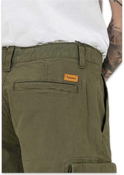 TB0A5TZQ Brookline Poplin Cargo Haki Erkek Şort