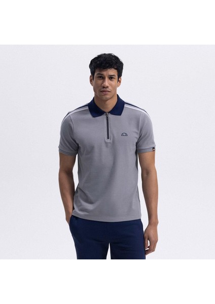 EM169-1-GR Polo Yaka Erkek T-Shirt - Gri