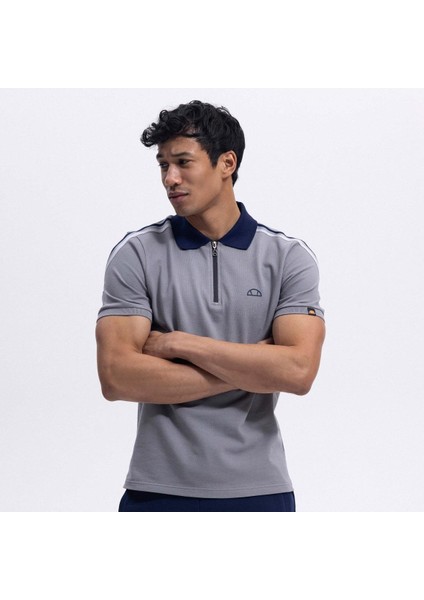 EM169-1-GR Polo Yaka Erkek T-Shirt - Gri
