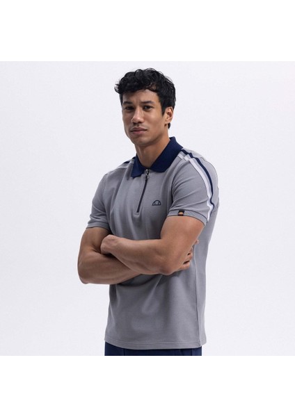 EM169-1-GR Polo Yaka Erkek T-Shirt - Gri