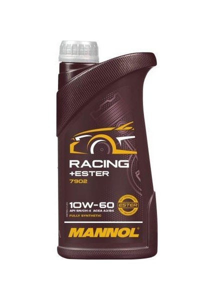 Mn7902-1 Mannol Racıng+Ester Sae 10W-60 1 L Motor Yağı (2024) Apı Sn/Ch-4 Acea A3/B4
