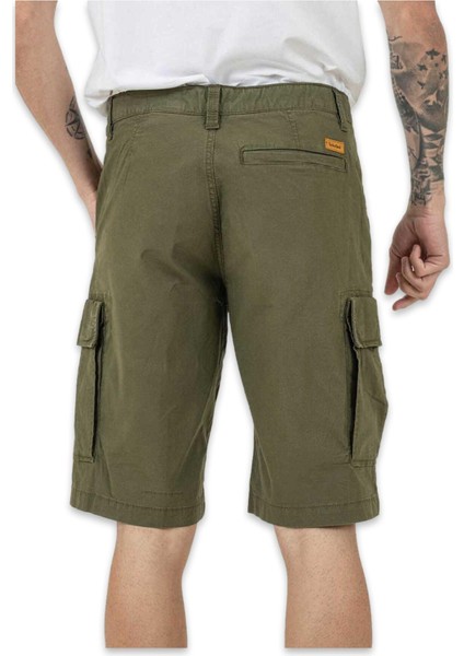 TB0A5TZQ Brookline Poplin Cargo Haki Erkek Şort