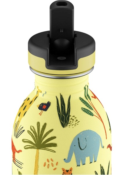 Kids Bottle Jungle Friends Paslanmaz Çelik Çocuk Su Matarası 250 ml modelleri