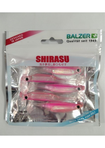 shirasu holoyoko shad 7.5cm silikon yem - pink