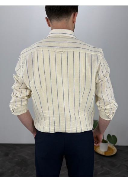 Yüksek Kalite Yumuşak Doku Slim Fit Gömlek