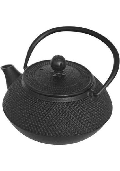 Şık ve dayanıklı siyah döküm çaydanlık, 750 ml, kaliteli tasarım