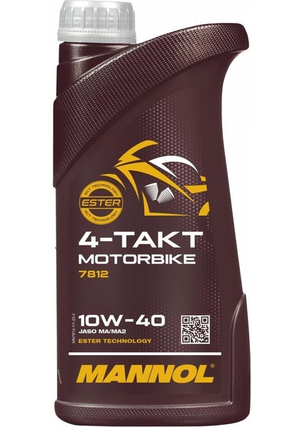 MN7812-1 4takt Motorbıke Jaso Ma/ma2 Sae 10W-40 1 L