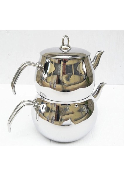 Paslanmaz Çelik 4 Litre Çaydanlık, Dayanıklı ve Şık Beyaz Tasarım