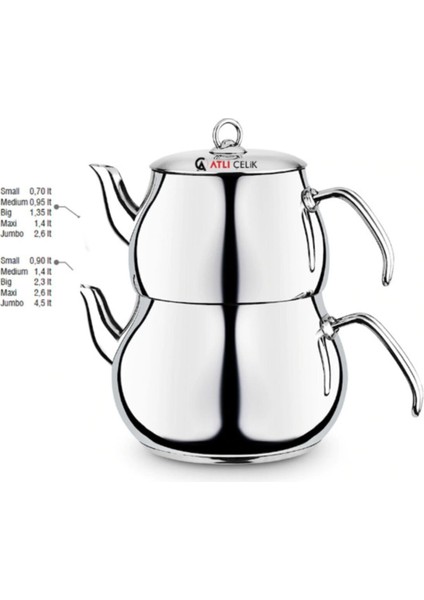 Paslanmaz Çelik 4 Litre Çaydanlık, Dayanıklı ve Şık Beyaz Tasarım modelleri