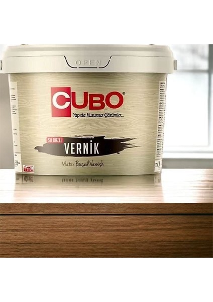 Cubo Su Bazlı Parlak Vernik Şeffaf 2,5 Litre