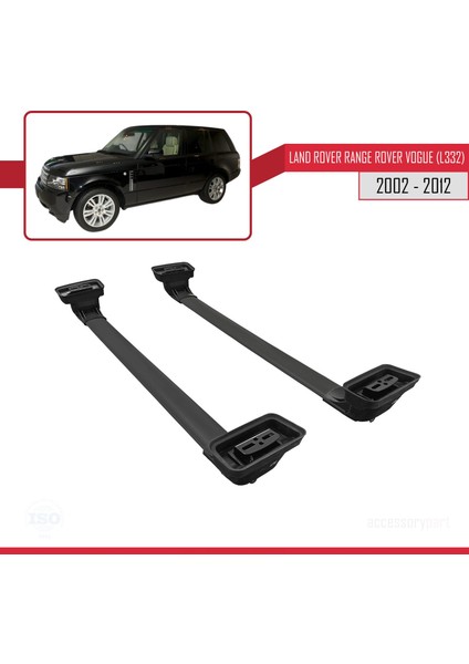 Land Rover Range Rover Vogu. (L322) 2002-2012 Arası ile Uyumlu Ace-3 Ara Atkı Tavan Barı Siyah 2 Adet indirimleri