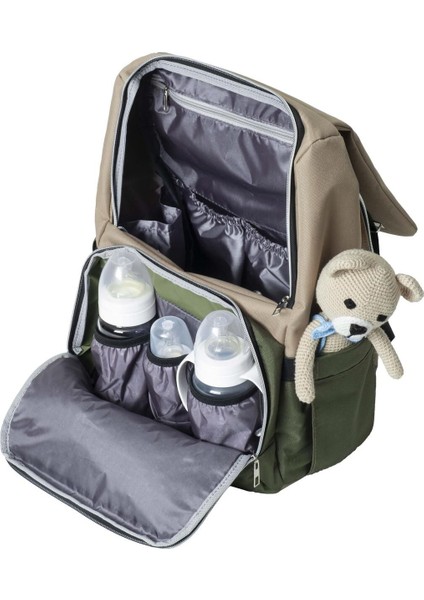 Ilk Garni Anne Bebek Çantası Bej Yeşil modelleri