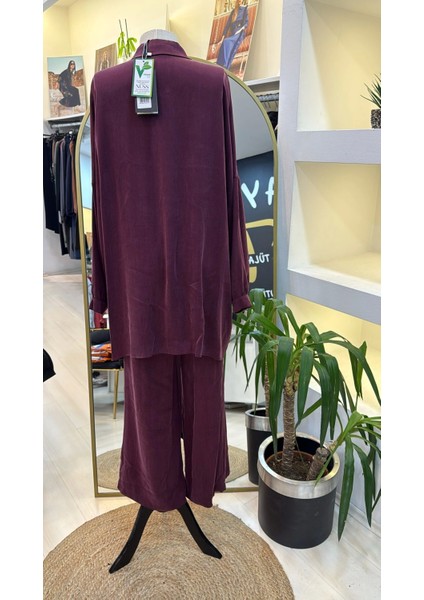 Cupra Ipek Pantolonlu Takim 1064 Bordo