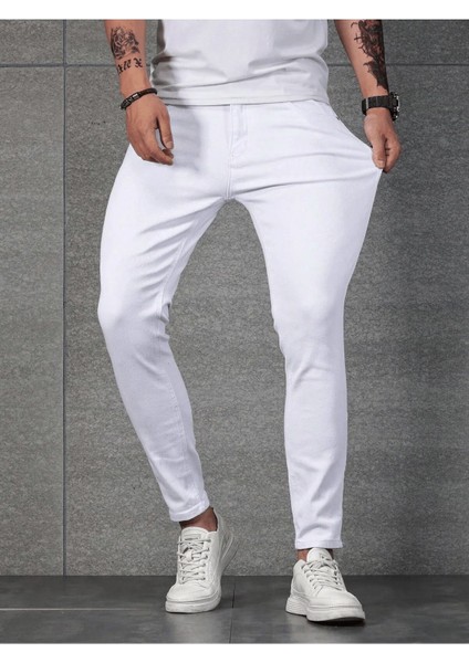 Erkek Slim Fit Denim Kot Pantolon Jean modelleri