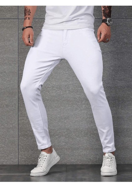 Erkek Slim Fit Denim Kot Pantolon Jean fırsatları