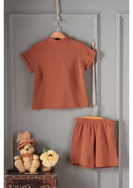 %100 Pamuk Müslin, Bebek Takımı , 2 Parça (Tişört + Şort) fiyatları