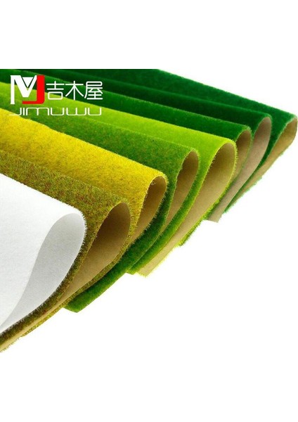 15 x 15 cm Stili Model Tren Için Peyzaj Çim Matı, Yapışkan Olmayan Kağıt Manzara Düzeni Çim Diyarama Aksesuarları (Yurt Dışından) modelleri