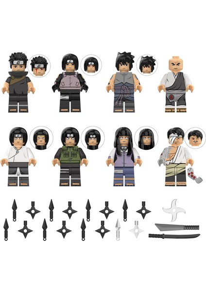1 Takım KF6119 Stili Anime Naruto Yapı Taşları Uzumaki Sasuke Sakura Kakashi Itachi Kisame Orochimaru Aksiyon Figürleri Tuğlalar Oyuncaklar Hediye Çocuklar Oyuncakları (Yurt Dışından)